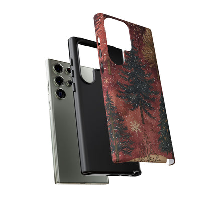 Rustic Red Winter Forest - Samsung Galaxy Series Case