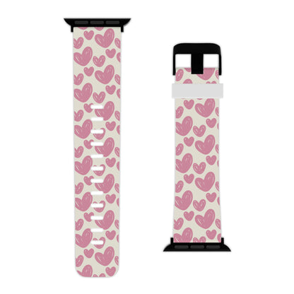 Heartfelt Pattern Apple Watch Band