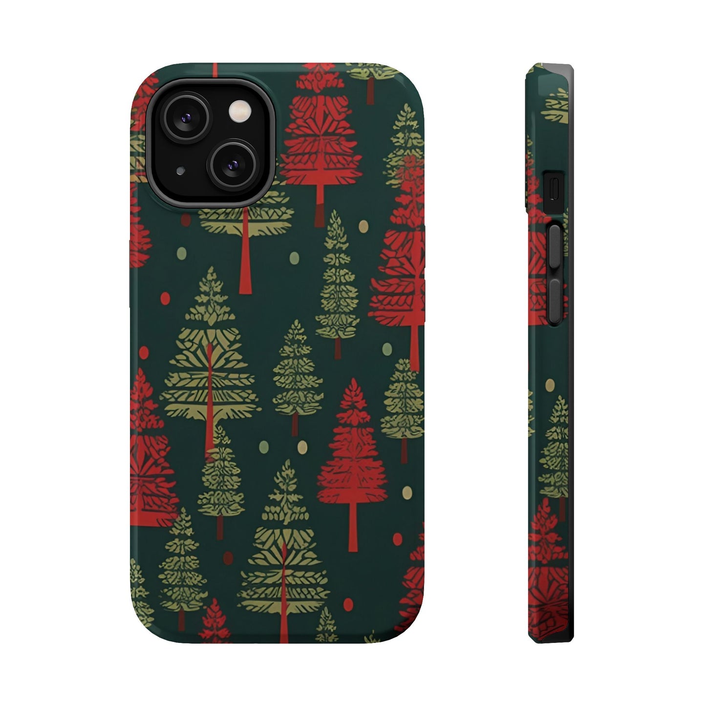 Retro Christmas Trees Pattern -  MagSafe iPhone Series Case