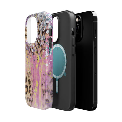 Glitter Glam Leopard – Magsafe iPhone Series Case