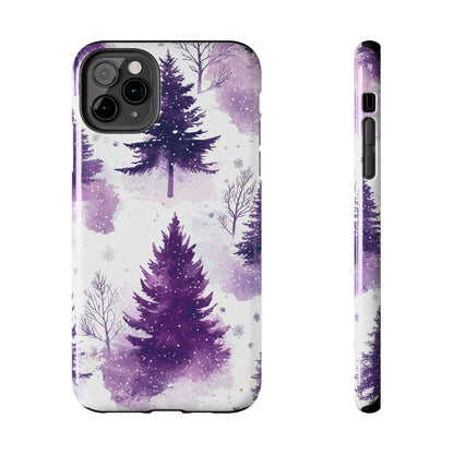 Purple Snowy Forest - iPhone Series Case