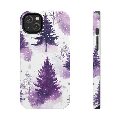 Purple Snowy Forest - iPhone Series Case