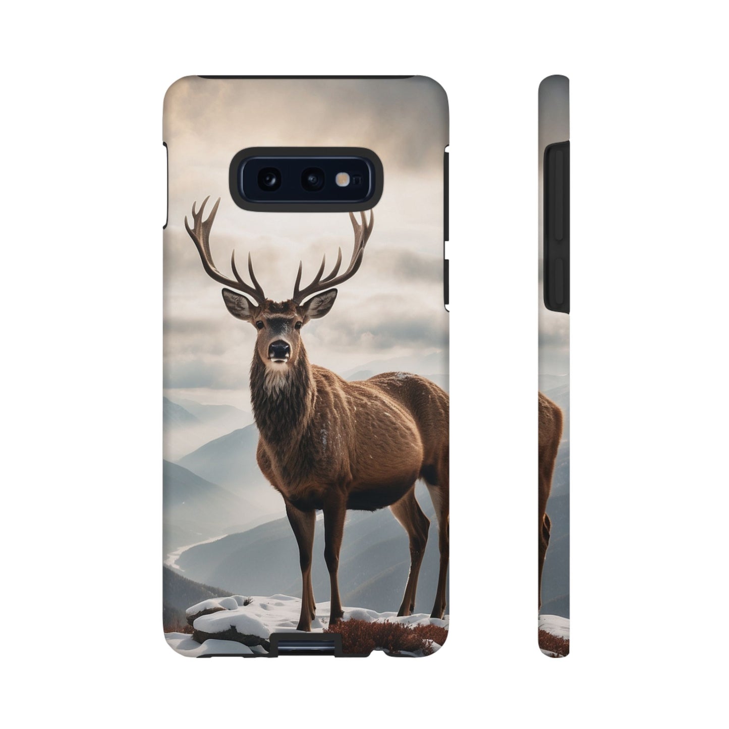 Alpine Majesty: Stag in Snow – Samsung Galaxy Case