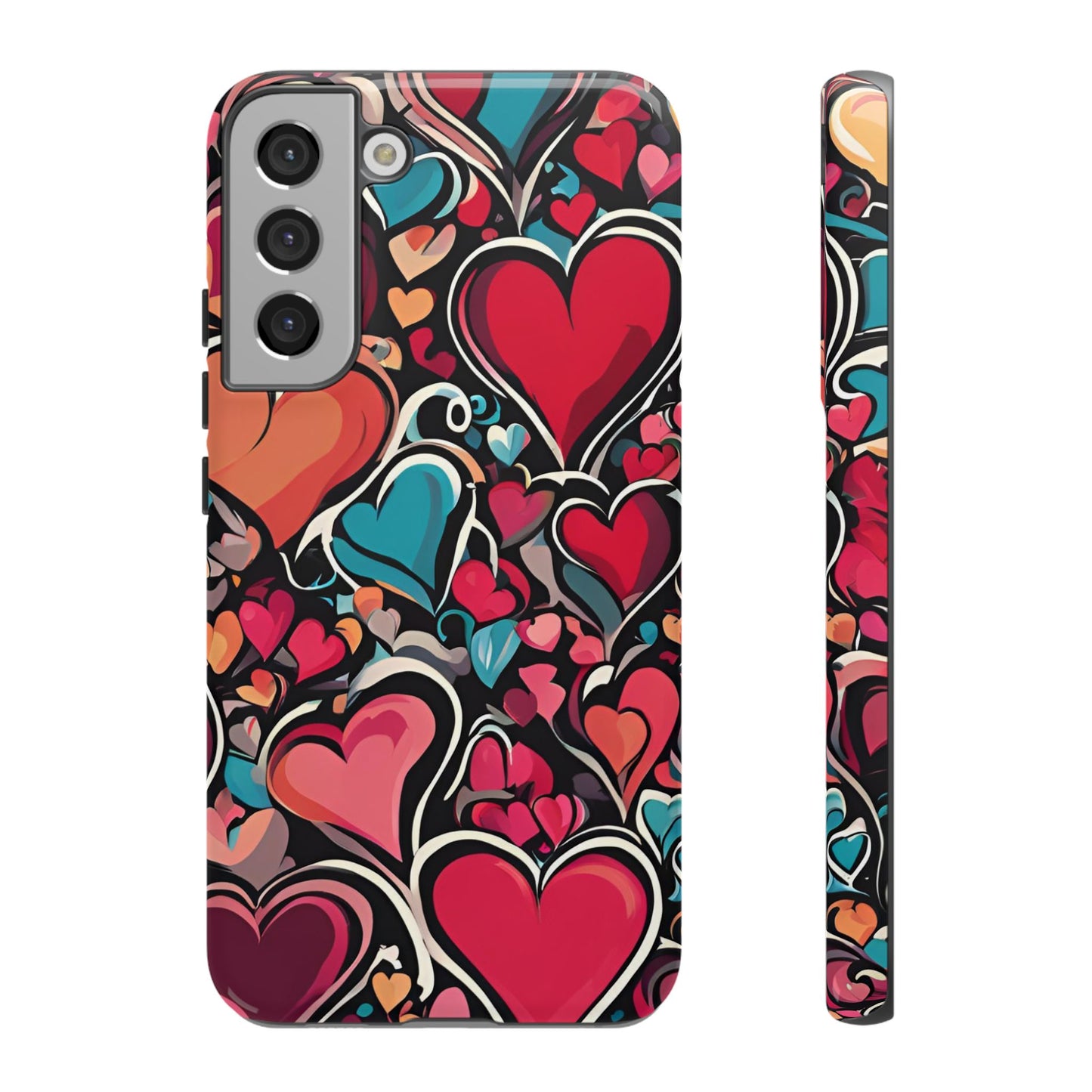 Vibrant Multicolor Heart Art – Samsung Galaxy Case