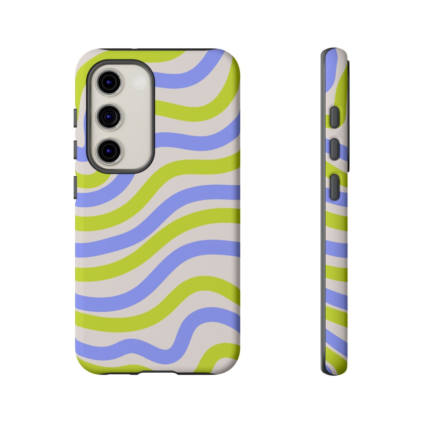 Neon Wave Samsung Galaxy Case – Bold Dual-Layer Protection with 70s-Inspired Vibe