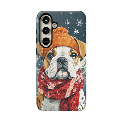 Cozy French Bulldog Samsung Galaxy Case – Rustic Fireplace Protective Cover