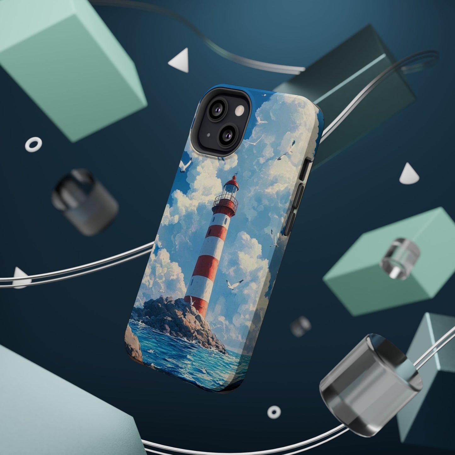 Iphone Case - Majestic Lighthouse Scene Design