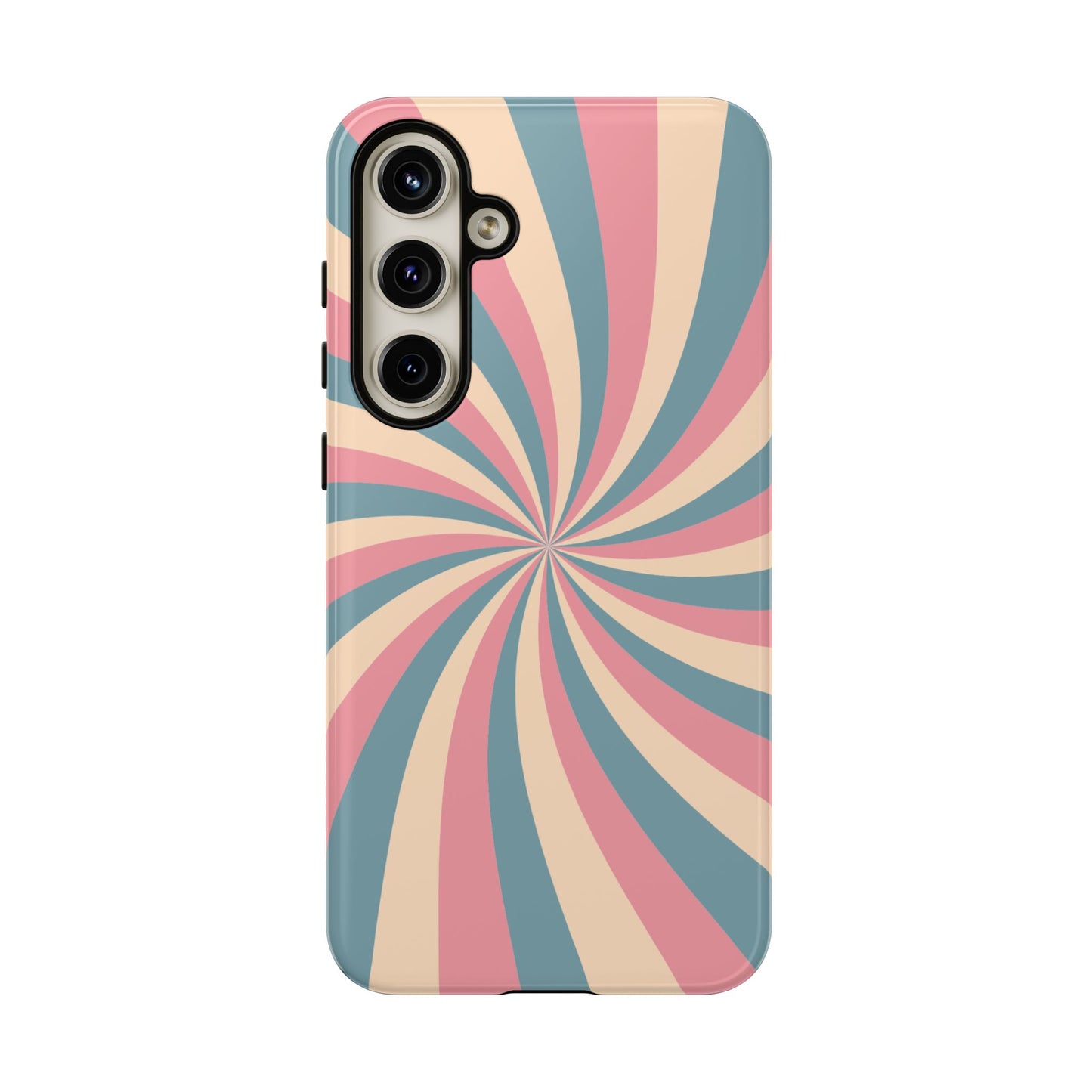 Vintage Pastel Swirl  Samsung Galaxy Case – Dual-Layer Protection with 70s-Inspired Design