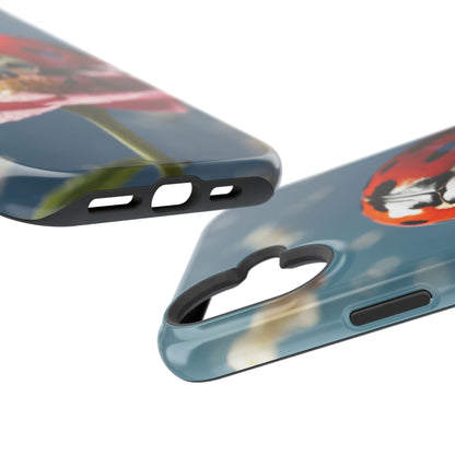 MagSafe iPhone Case: Floral Ladybug Delight