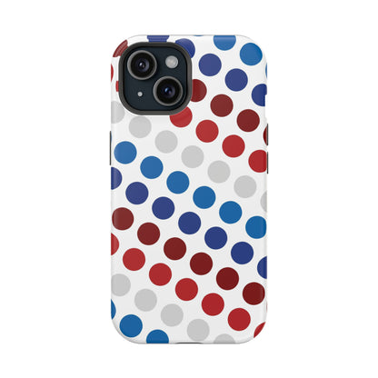 Patriotic Polka Dots - MagSafe iPhone Case