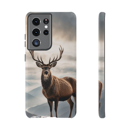 Alpine Majesty: Stag in Snow – Samsung Galaxy Case