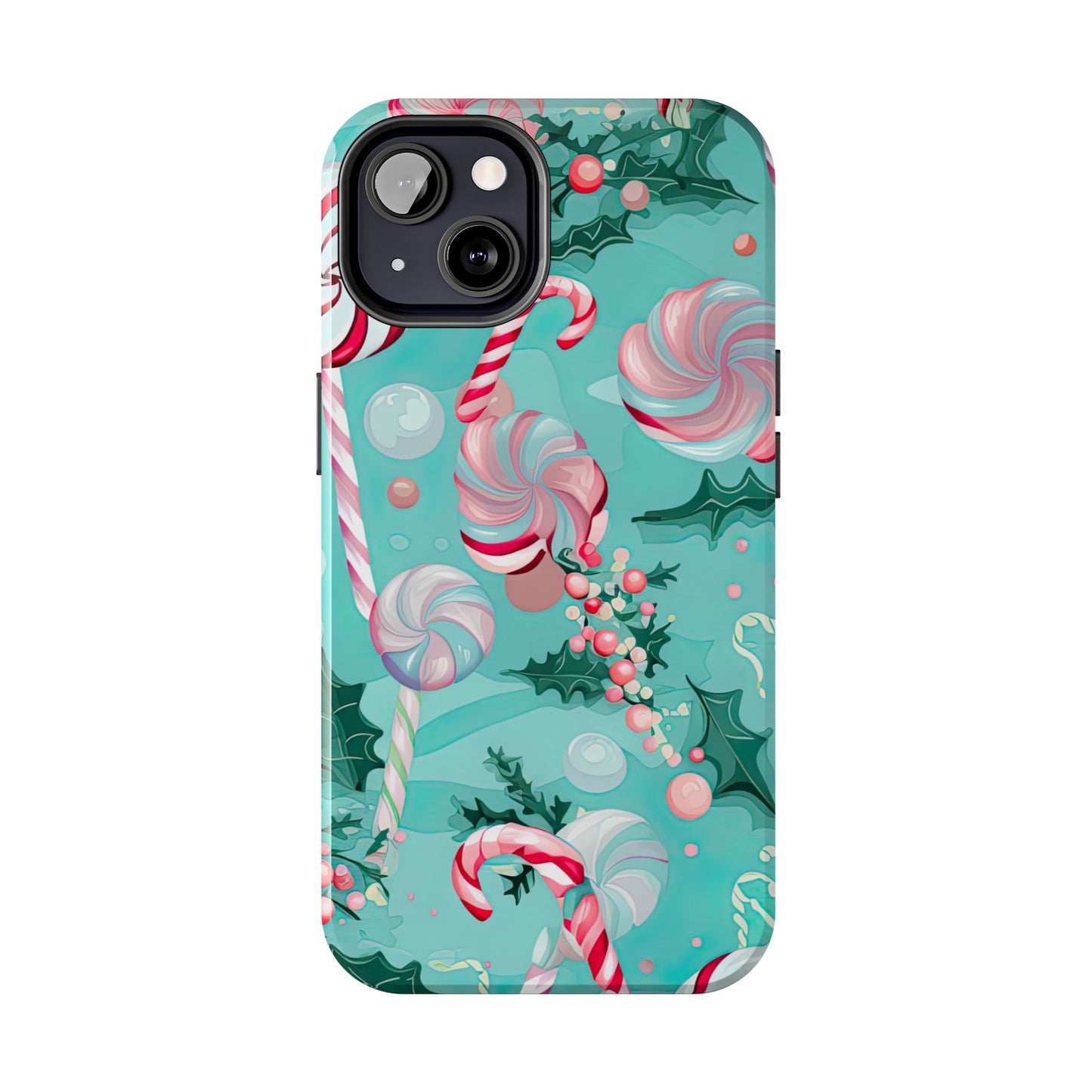 Candy Cane & Peppermint Holiday Delight – iPhone Series Case