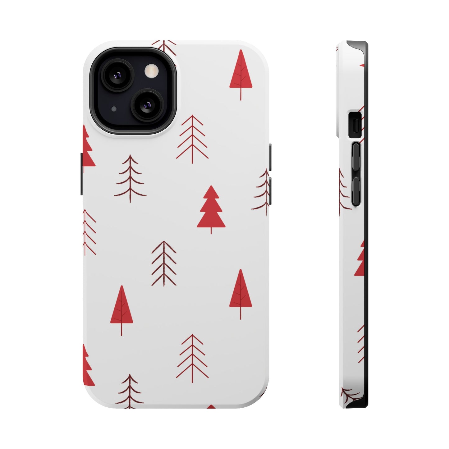 Scandi Red Pine Trees - MagSafe iPhone Series Case