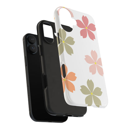 Pastel Sakura Blossom Tough iPhone Case – Durable Design with Soft Matte Finish