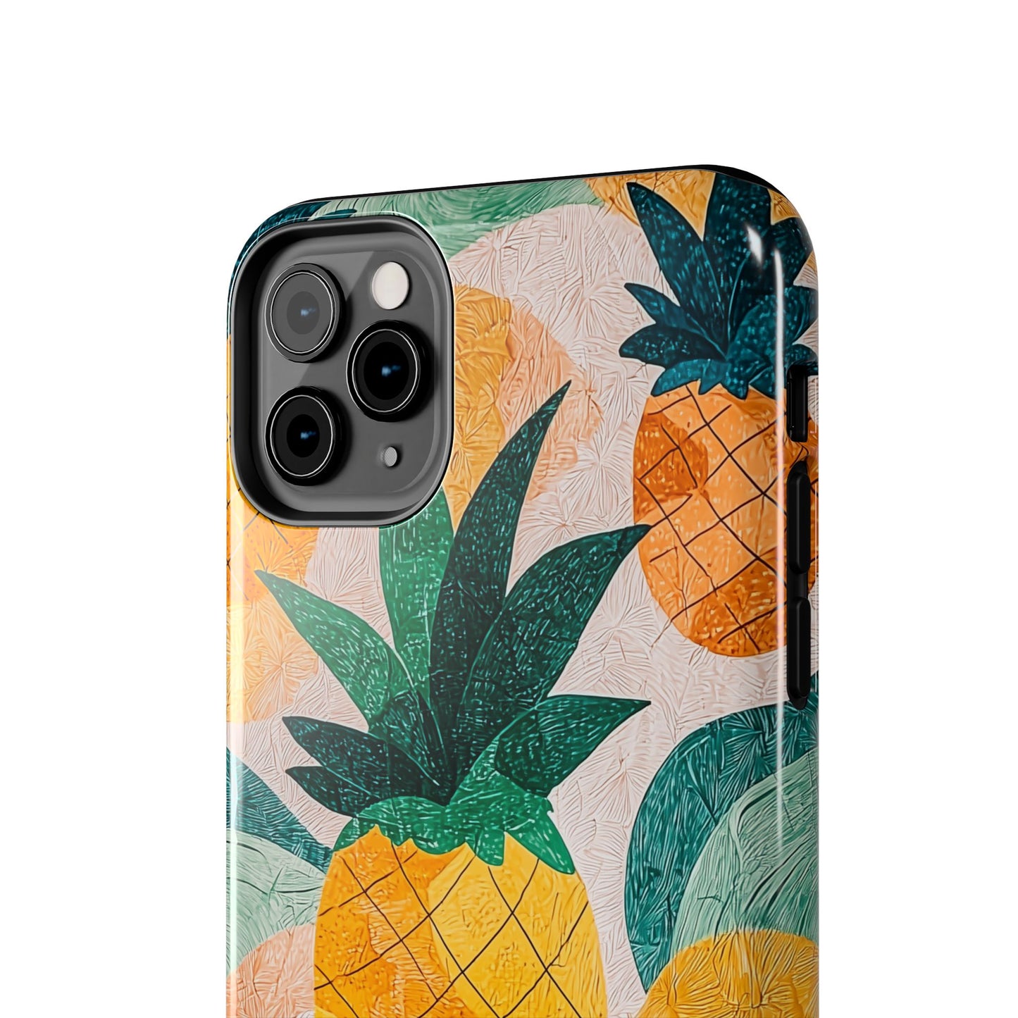 Tropical Pineapple iPhone Case – Vibrant Fruit Design, Tough Dual - Layer Protection - BOGO Cases