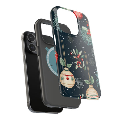 Elegant Christmas Ornaments and Pine - MagSafe iPhone Series Case