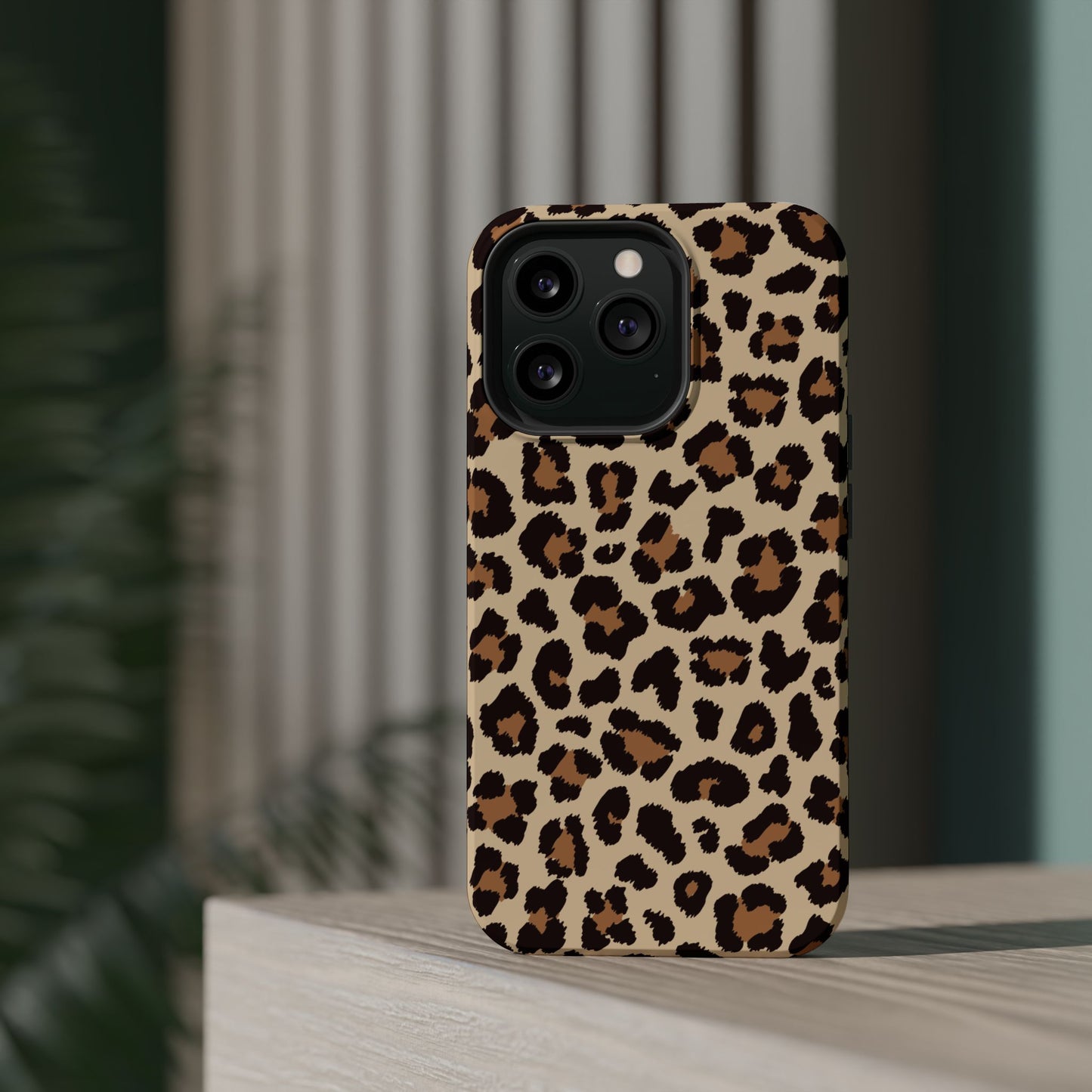 Wild Leopard Print Tough MagSafe iPhone Case – Bold Animal Pattern Design with Dual-Layer Protection