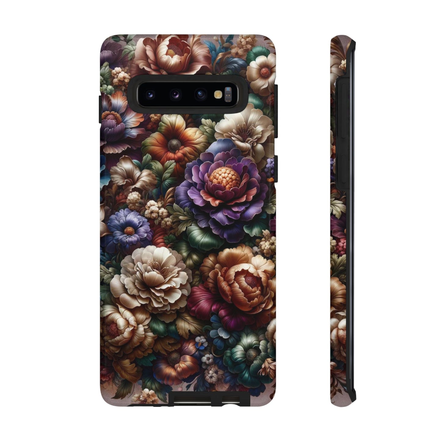 Floral Elegance For Samsung - Protective Dual-Layer Design with Vibrant Full-Wrap Print