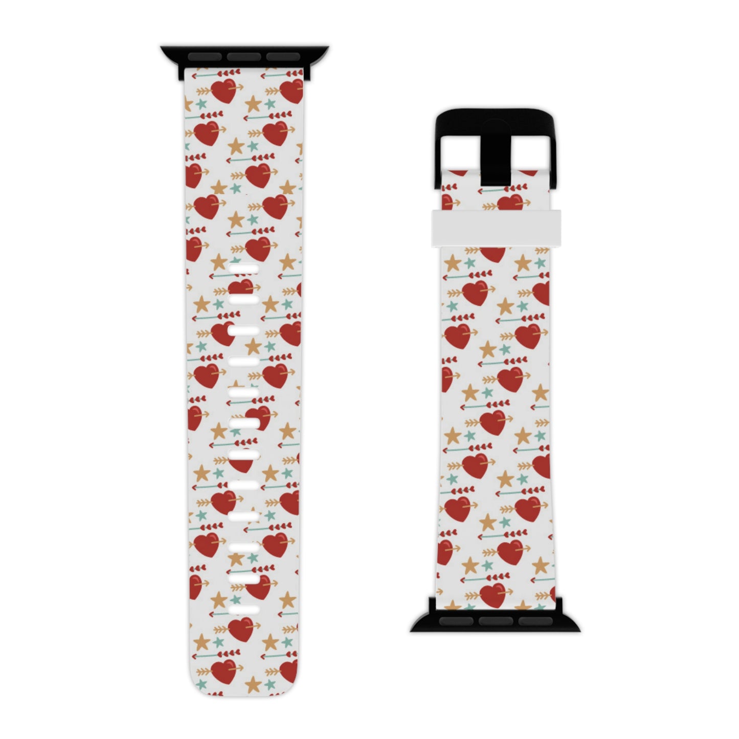 Retro Hearts and Stars Apple Watch Band