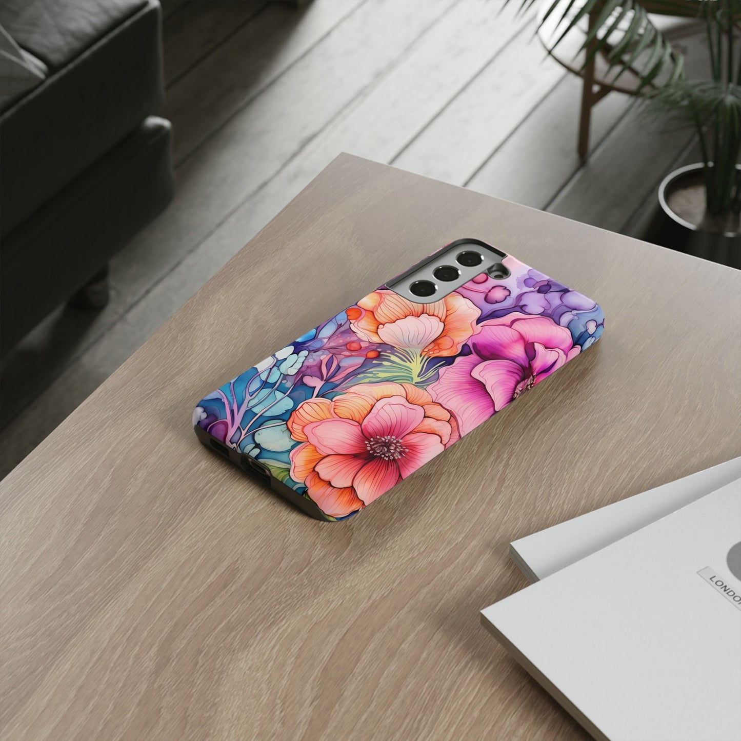 Bright Watercolor Floral Splash iPhone Series Case – Bold Artistic Design