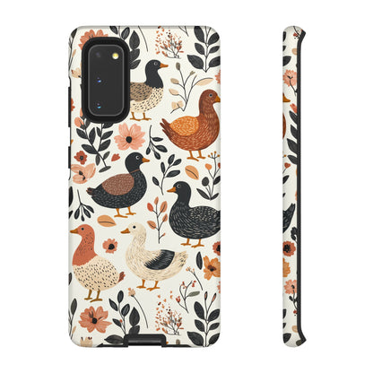 Vintage Duck Case – Floral & Leaf Design