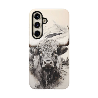 Western Highland Cow Case | Durable Farmhouse Design