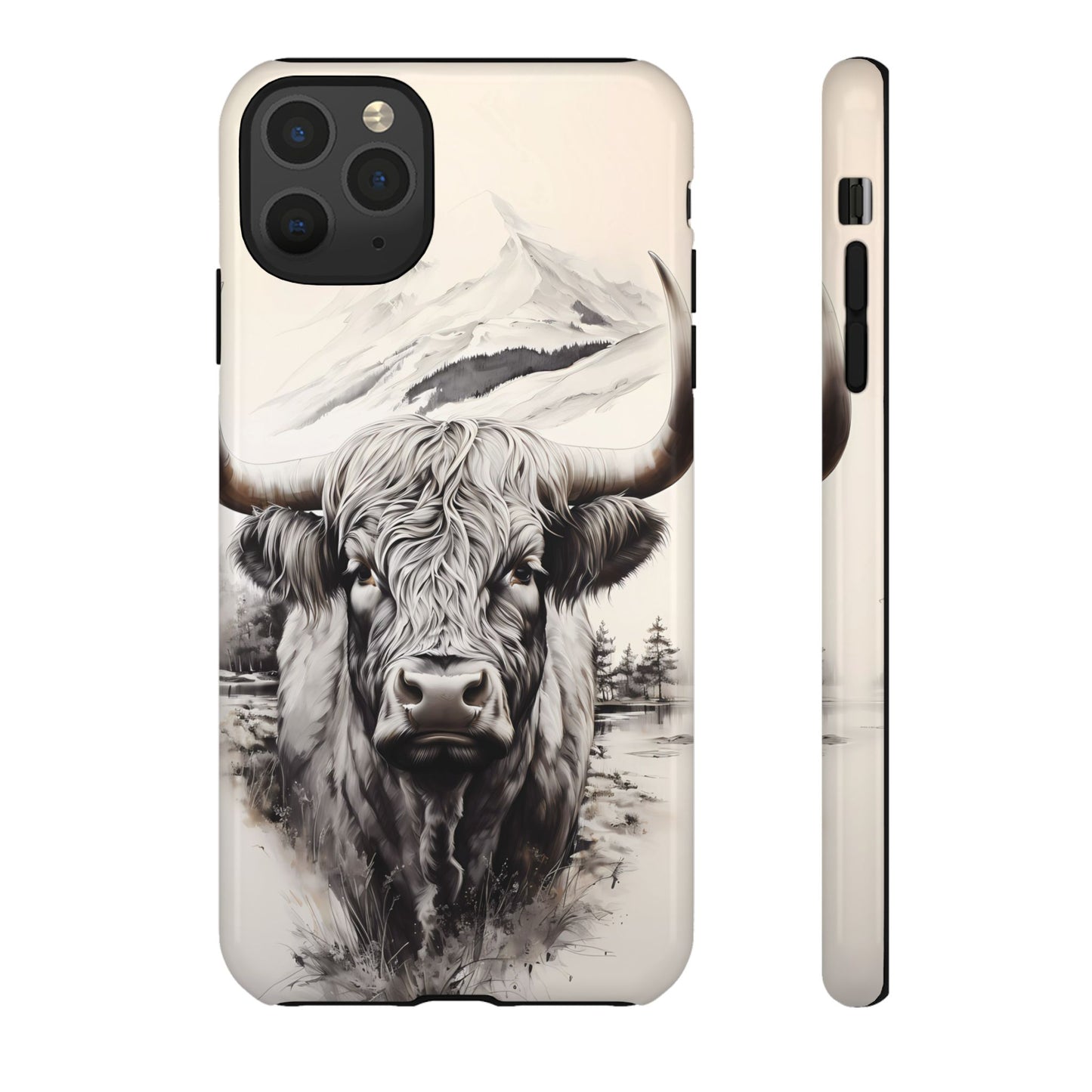 Western Highland Cow Case | Durable Farmhouse Design - BOGO Cases