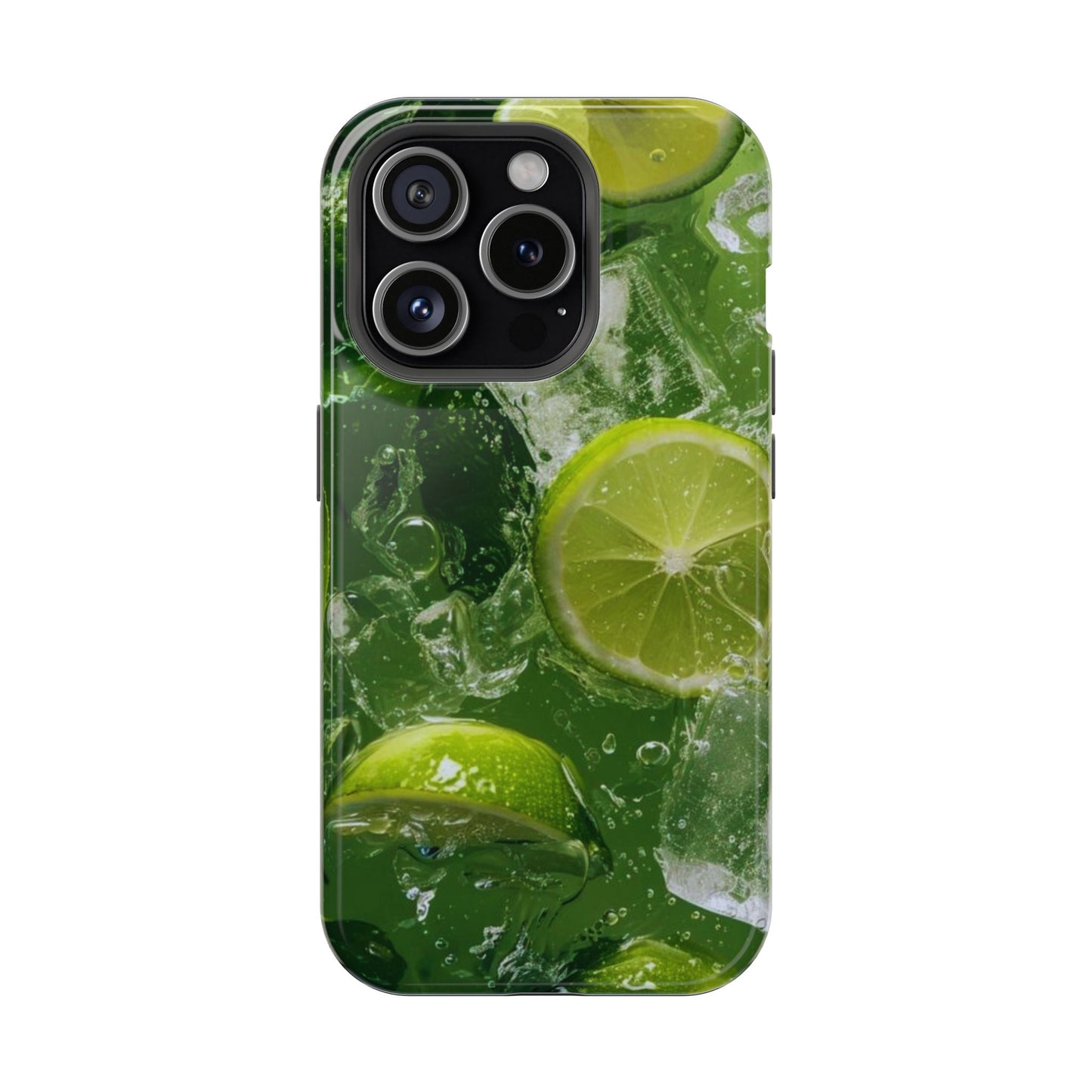 Refreshing Lime Splash MagSafe iPhone Case – Tough Protection, Vivid Dual-Layer Design