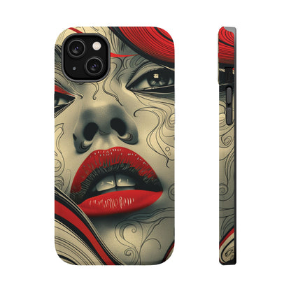 Bold Beauty Red Lips iPhone Case