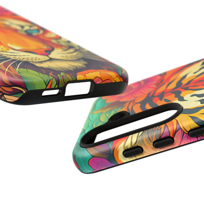 Fierce Rainbow Tiger Art - Samsung Galaxy Case