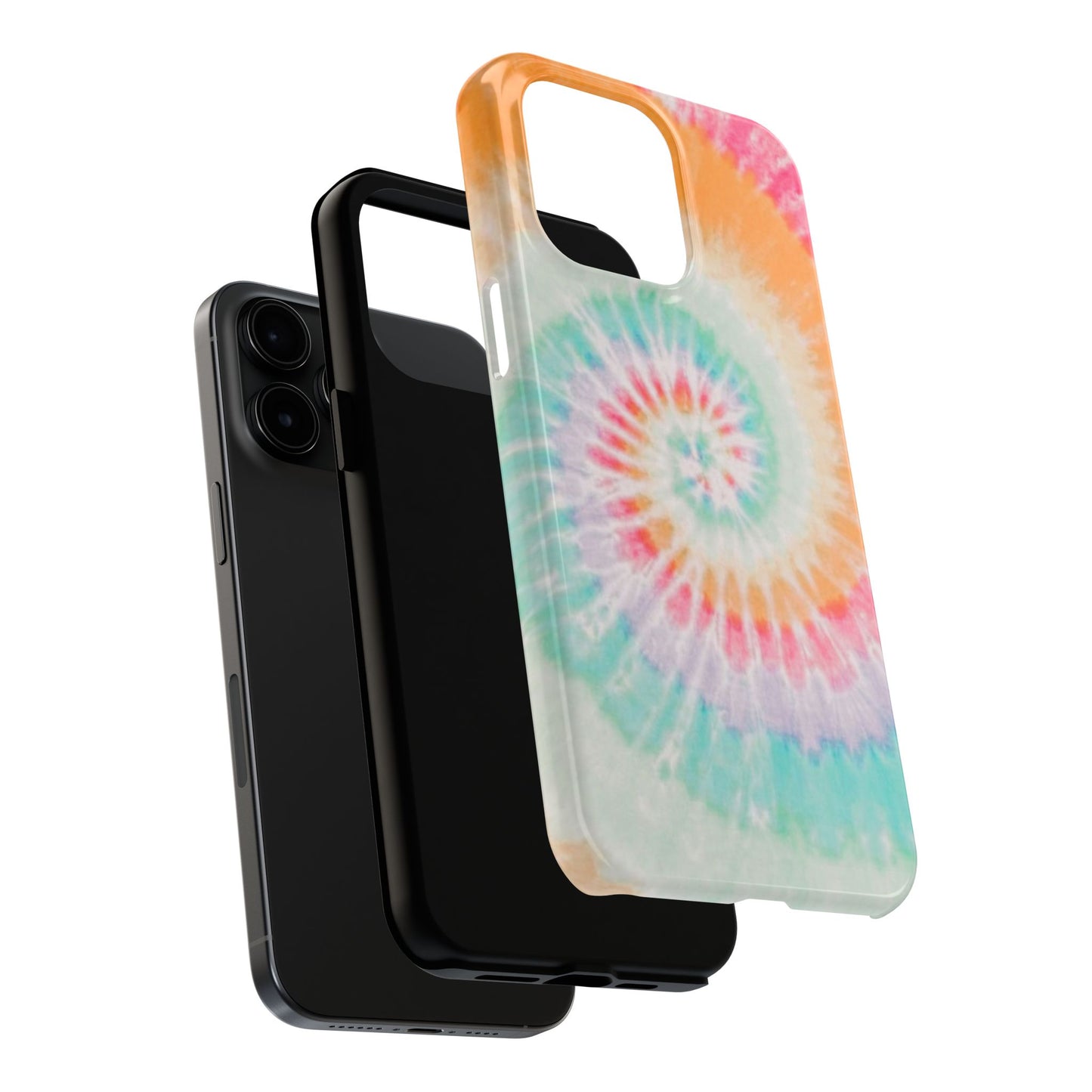 Pastel Swirl Tie-Dye iPhone Case – Soft & Minimalistic Style