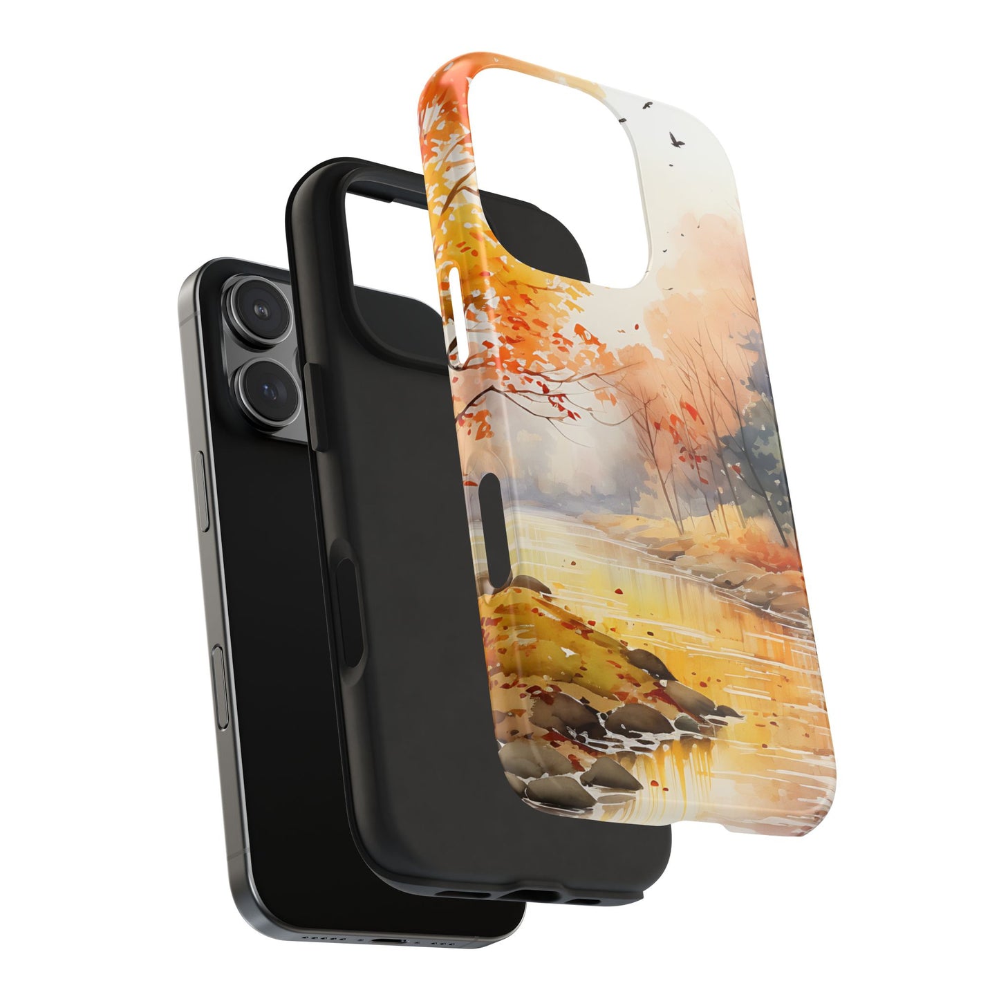 Autumn River Serenity – iPhone Case