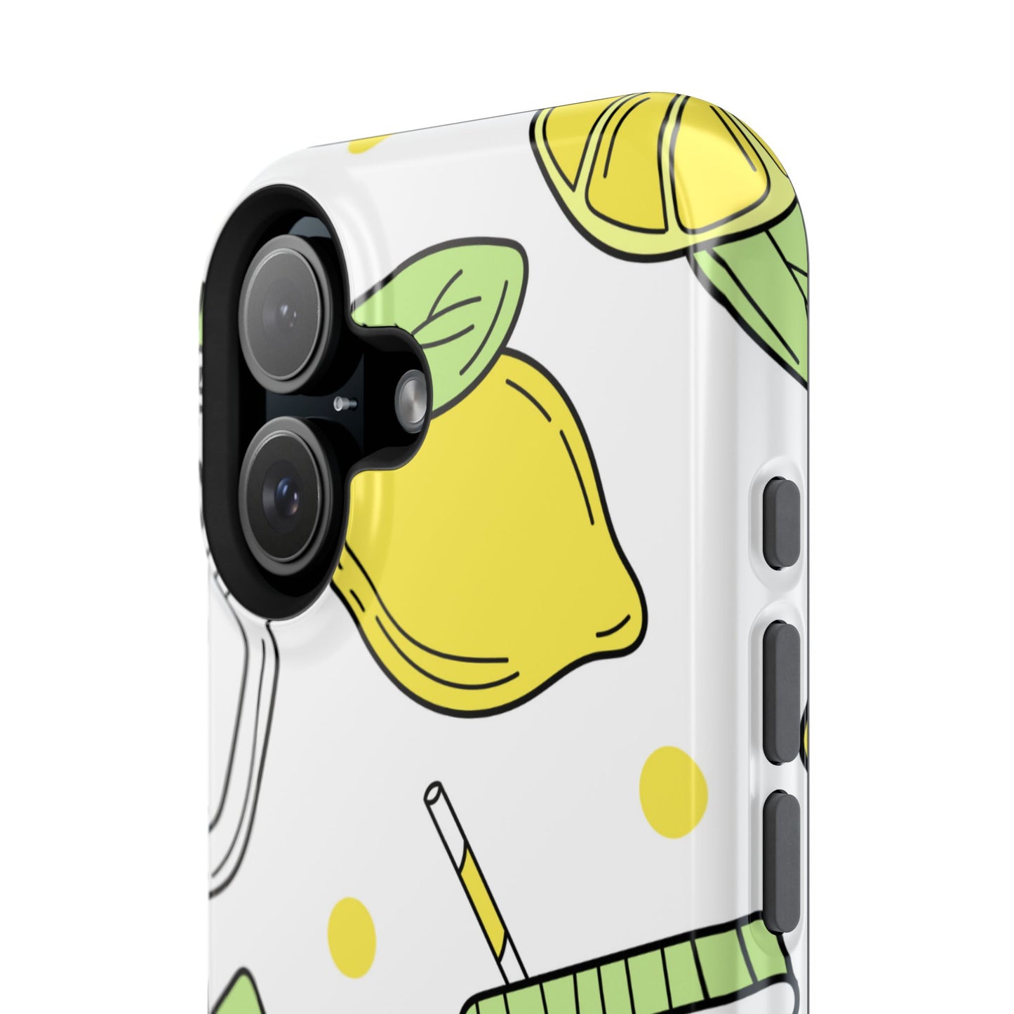 Lemonade Love Tough MagSafe iPhone Case – Fun Lemon Mason Jar Design, Dual-Layer Protection