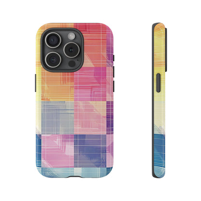 Pastel Panache Watercolor Plaid Case