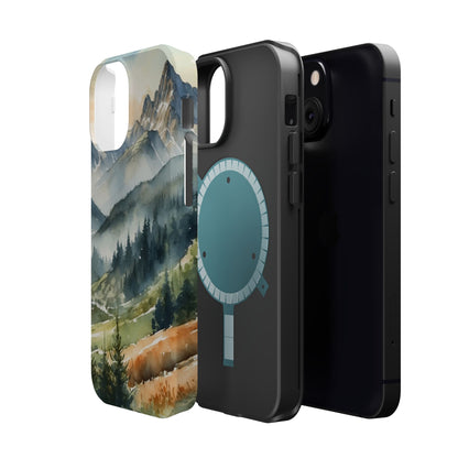 Serene Alpine Forest - MagSafe iPhone Case