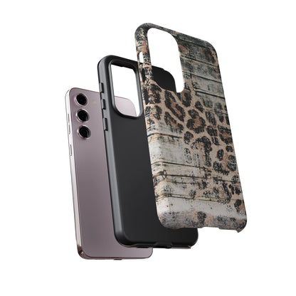 Rustic Leopard Wood Print - iPhone Series Case