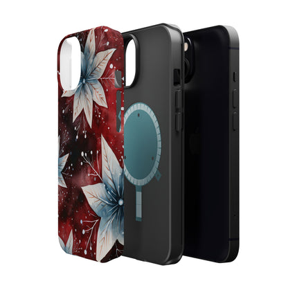 Winter Bloom Poinsettia – MagSafe iPhone Case