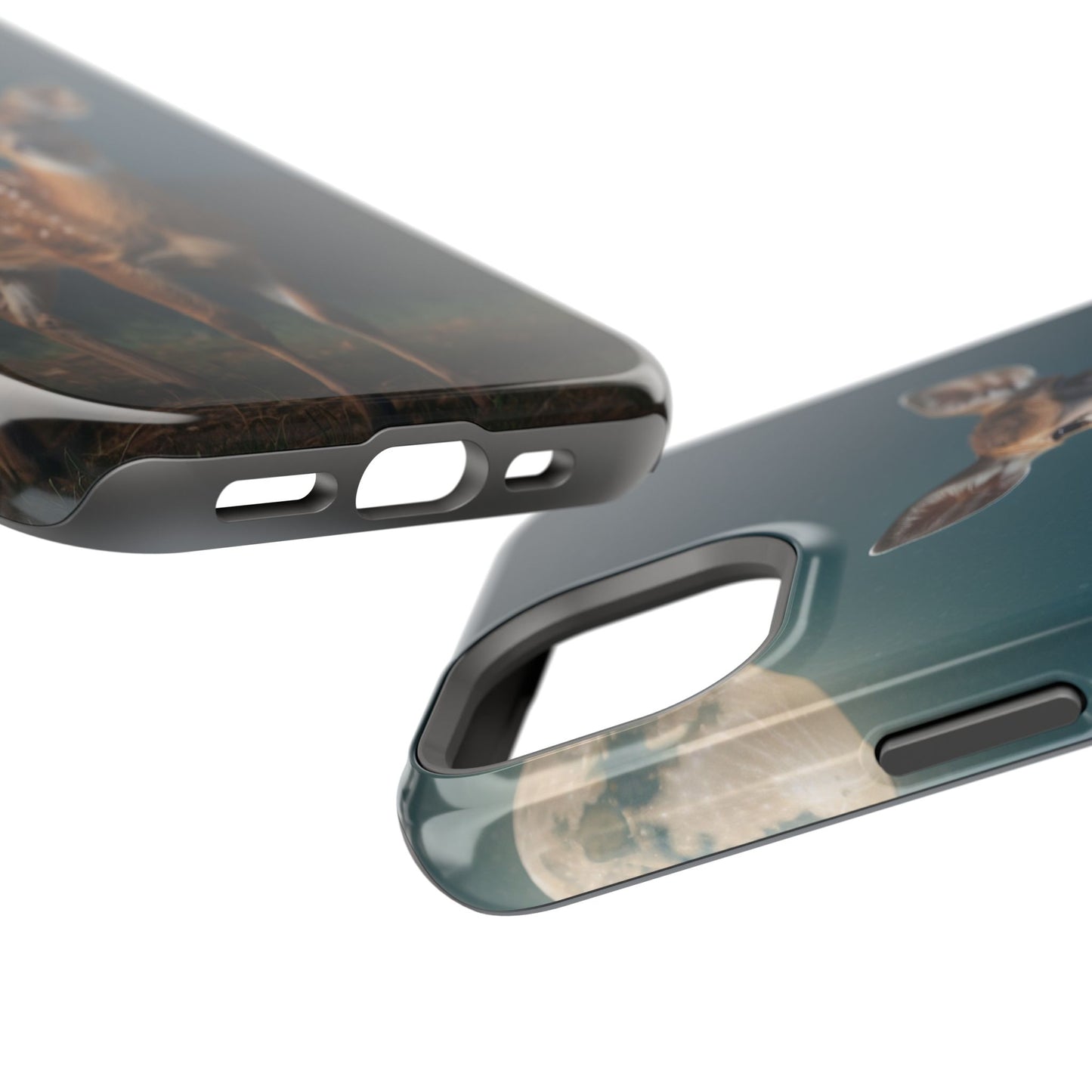 MagSafe-Compatible iPhone Case – Mystic Fawn Under the Moonlit Sky