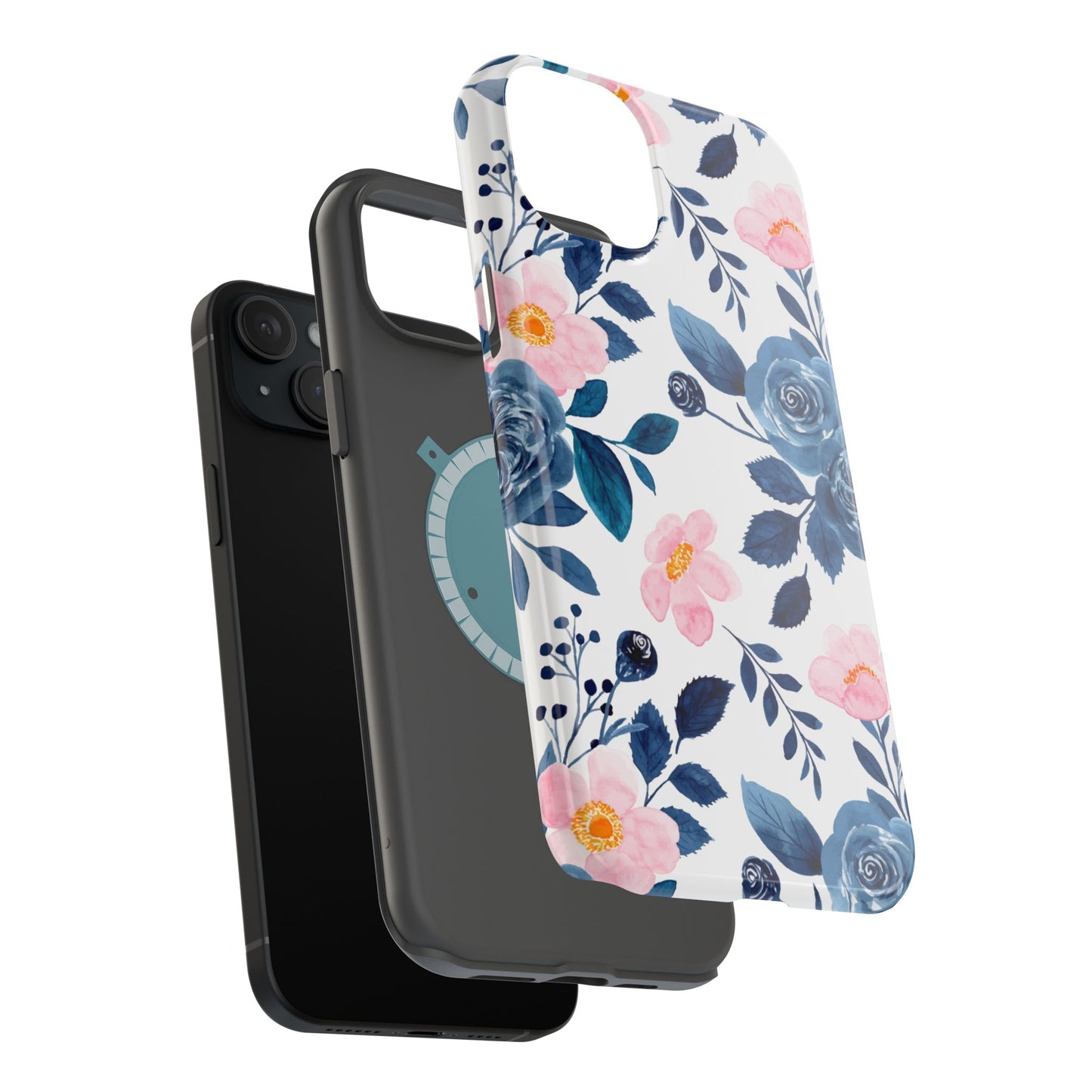 Pastel Garden Charm – MagSafe Case with Soft Watercolor Floral Print