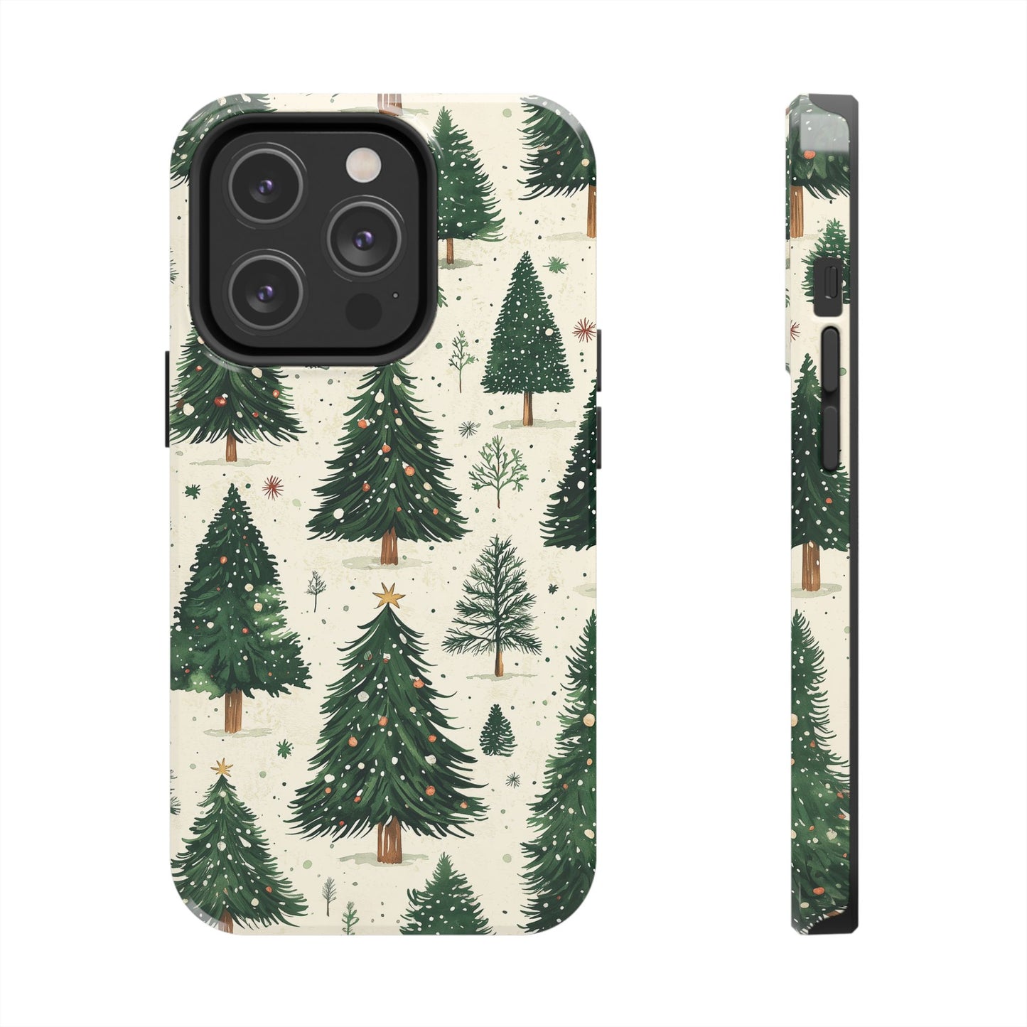 Festive Christmas Tree Forest Pattern – iPhone Series Case