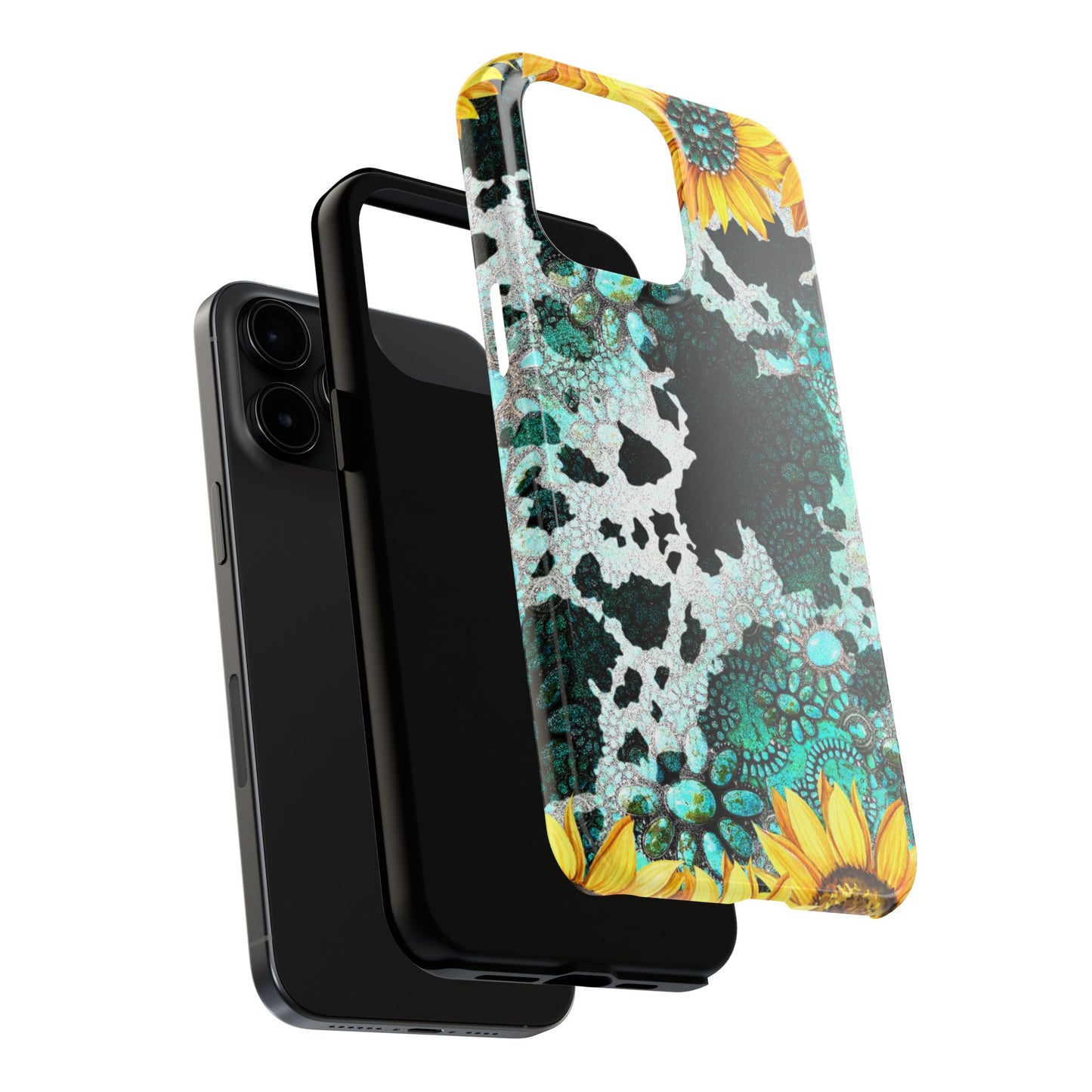 Boho Turquoise Sunflower Lace - iPhone Series Case