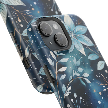 Midnight Frost Botanical – MagSafe iPhone Case