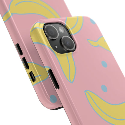 Pink Banana Pop iPhone Case – Cute Pastel Design with Fun Retro Vibe