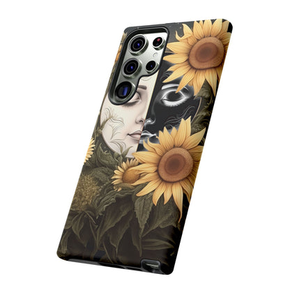 Sunflower Moon and Stars Samsung Galaxy Case – Ethereal Art Design