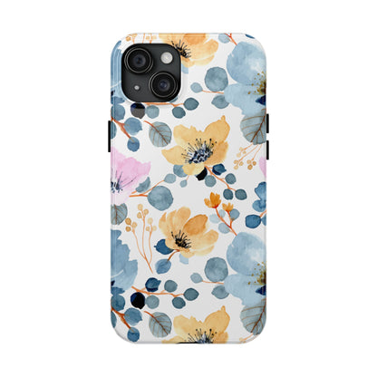 Spring Radiance – iPhone Series Case with Bright Watercolor Flowers