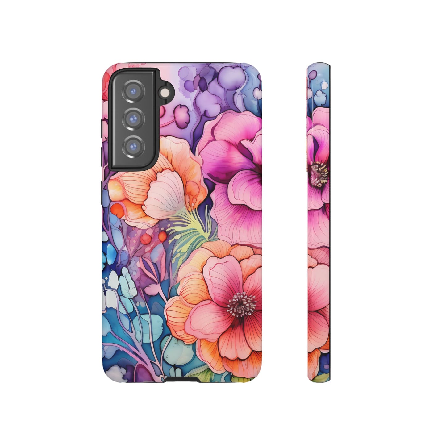 Bright Watercolor Floral Splash iPhone Series Case – Bold Artistic Design