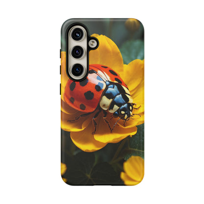 Golden Blooms & Ladybug Charm - Samsung Galaxy Case