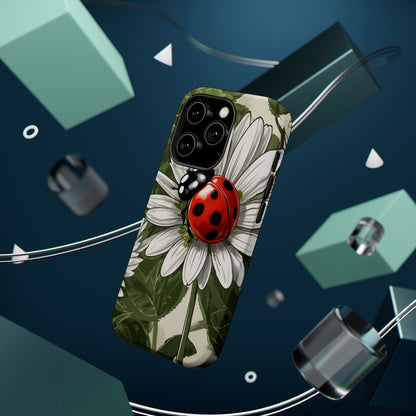 Ladybug & Daisy Garden Charm - MagSafe iPhone Case