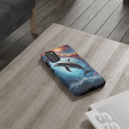 Cosmic Dolphin Space Vibes - Samsung Galaxy Case