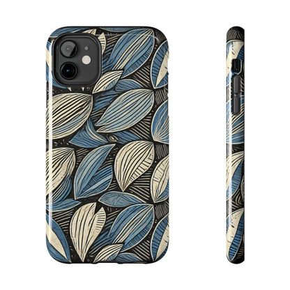 Botanical Leaf Pattern iPhone Case - Nature-Inspired Protective Cover